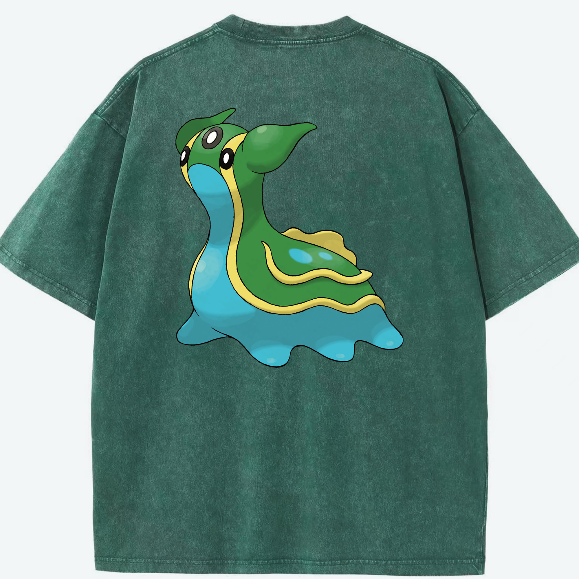 （画像用） ポケットモンスター Pokémon 綿100% ヴィンテージ風 半袖Tシャツ（背面プリント）